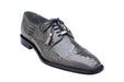 Belvedere Shoes Batta Gray Leather Men's Dress Shoes