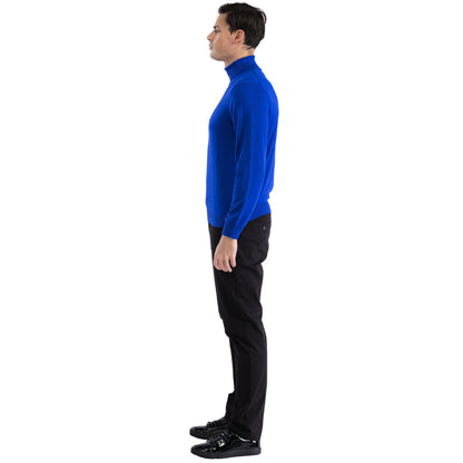 MENS INDIGO PULLOVER TURTLENECK SWEATER - Image 4