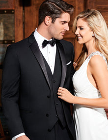 Men's Designer Parker Black Wedding Tuxedo