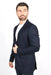 Mens Navy Platini Western Blazer – Stylish Frontier Sport Coat