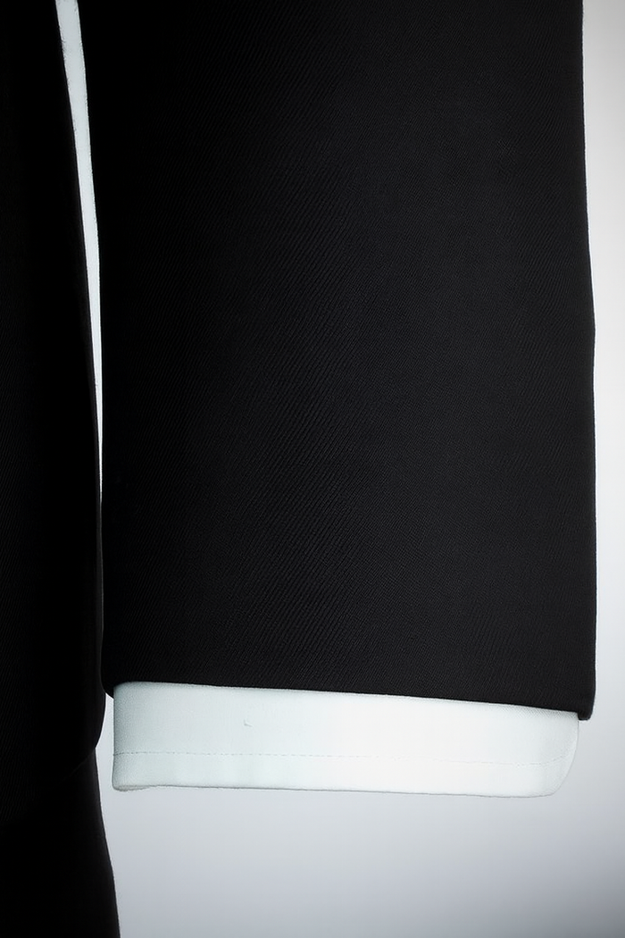Mens Black Porto Suit – Slim Fit Superfine Wool by Ermenegildo Zegna - Image 4