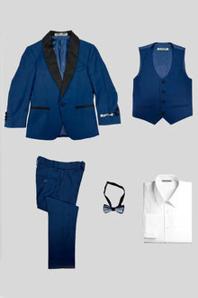 Hampton Stacy Adams Kids Five Piece Set Tuxedo