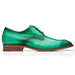 Men's Belvedere Hand Painted Eel Skin Dress Shoe – Antique Mint Green