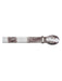 Cream ~ Ivory ~ Off White Brown All-Over Genuine Crocodile Skin Cinturon De Cocodrilo