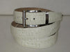 Men's Genuine Authentic Cream ~ Ivory ~ Off White Crocodile ~ World Best Alligator ~ Gator Cinturon De Cocodrilo