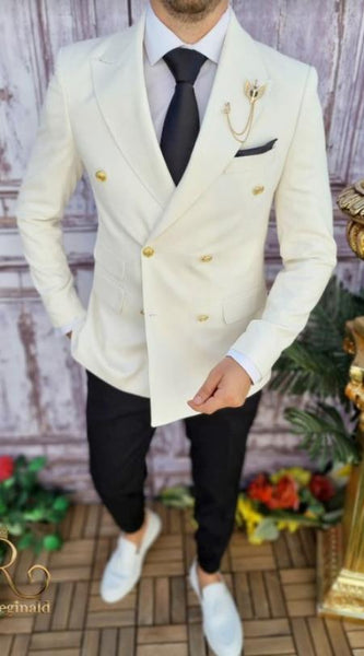 Ivory-Double-Breasted-Blazer-