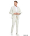 Ivory Double Breasted Linen Suit - Cream Color Summer Suit