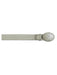 Los Altos Winter White Gator Skin Print Leather Belt