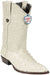 Wild West Cream ~ Ivory ~ Off White Full Quill Ostrich Cowboy Boot - Botas De Avestruz