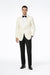Ivory Paisley Shawl Lapel Tuxedo Jacket – Elegant Men’s Wedding & Prom Wear