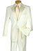 Lucci Classic Ivory 2-Button Budget Tuxedo - Pleated Slacks