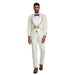 2025 Ivory and Gold 2pc Men's Suit by Tazzio