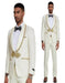 2025 Ivory and Gold 2pc Men's Suit by Tazzio