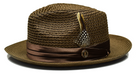 Bruno Capelo Julian Collection Hat in Chocolate Brown