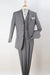 Apollo King Designer Brand Mens Three Button Classic Fit Vested Suit in Light Grey