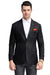 Mens Black Blazer - Men's Slim Fit Casual Summer Sport Coat in Black