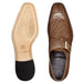 Belvedere Josh Single Monkstrap Ostrich Dress Shoe – Brown