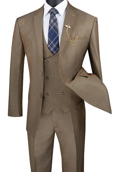 Tan Suits For Wedding - Tan Groomsmen Suits - Tan Fit Tuxedo