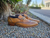 KS261-04 Wholecut Two Tone Buckle Loafer