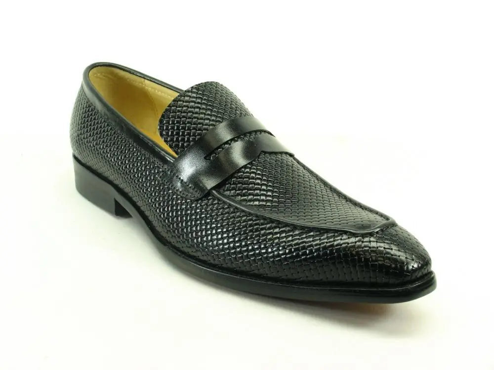 KS478-110E Carrucci Burnished Woven Penny Loafer - Image 4