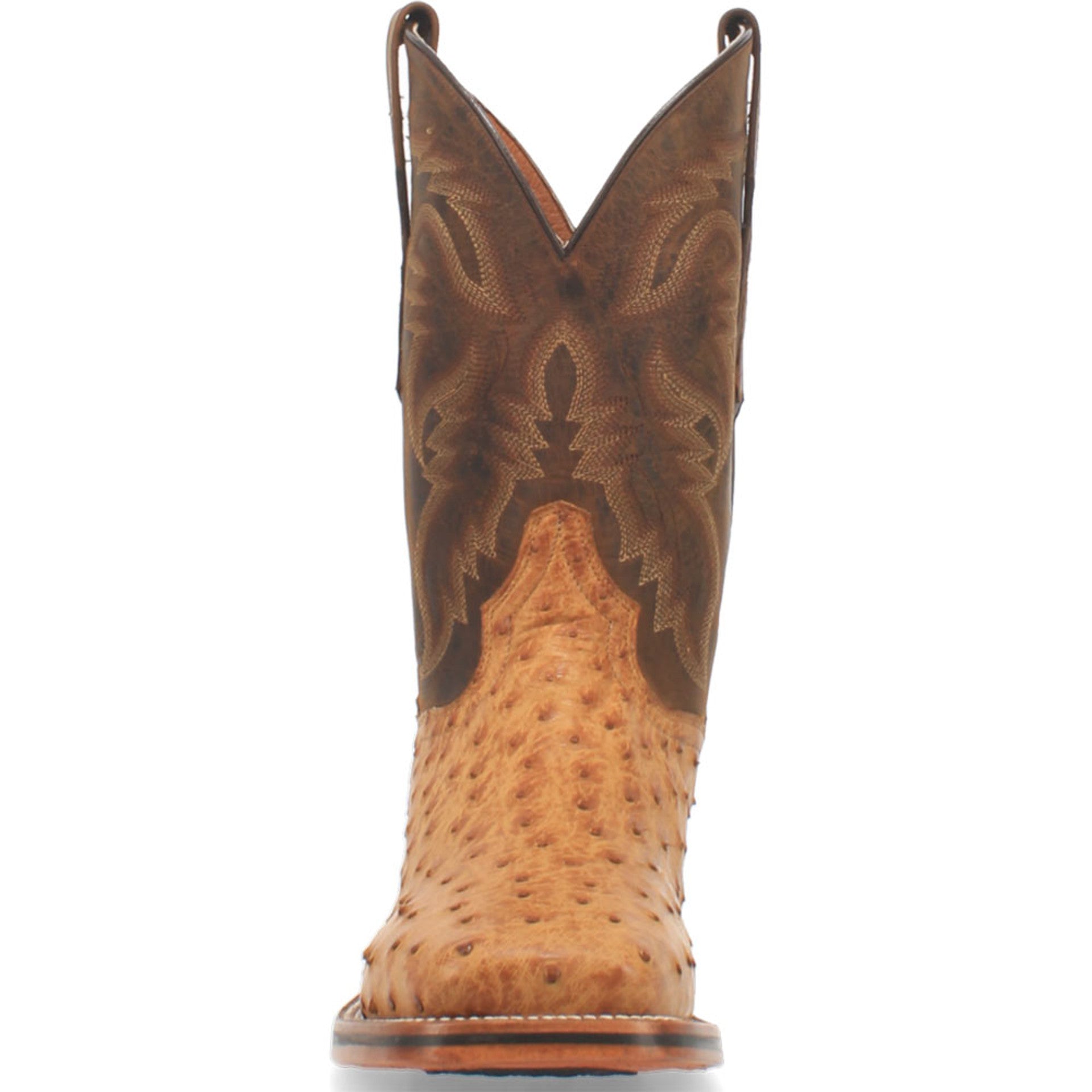 Dan Post Men’s Kershaw Saddle and Brown Genuine Ostrich 11 Cowboy Certified Leather Boot - Image 3