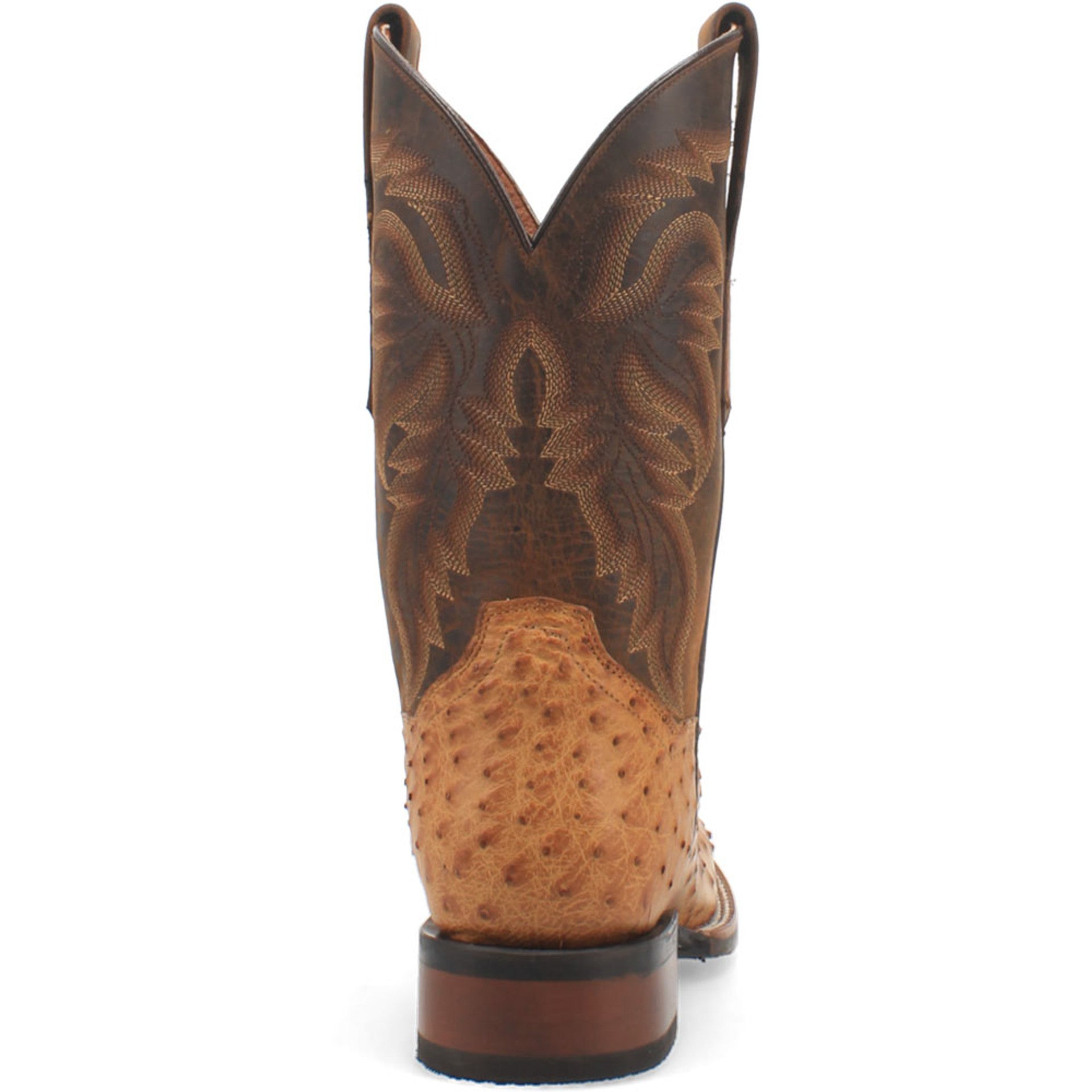 Dan Post Men’s Kershaw Saddle and Brown Genuine Ostrich 11 Cowboy Certified Leather Boot - Image 5