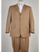 Men'S Khaki Classic Fit 3 Button Suit