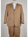 Men'S Khaki Classic Fit 3 Button Suit