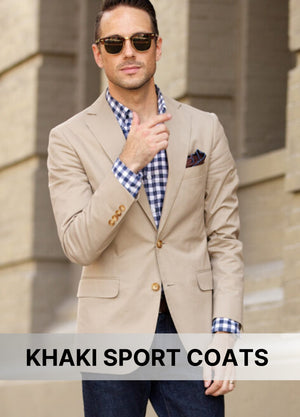 Khaki Sport Coats – Timeless Neutral for Everyday Sophistication