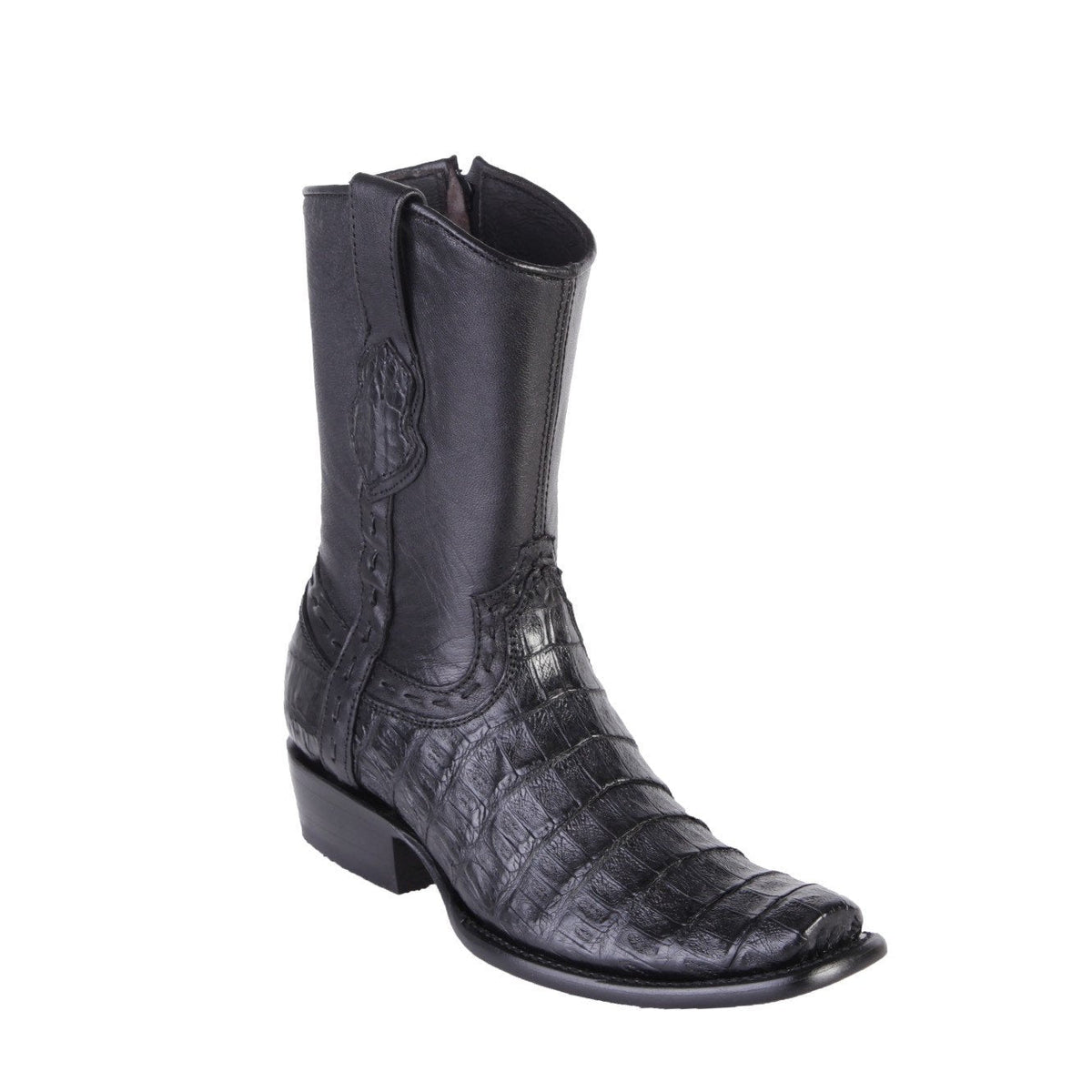 Men's King Exotic Caiman Belly Boots With Deer Dubai Toe Handcrafted Faded Burgundy (479F8243)