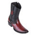 King Exotic Men's Lizard Teju Boots Faded Burgundy - H79B Dubai Toe Boots