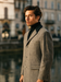 Herringbone Wool & Cashmere Chesterfield Overcoat – 1920s Full Length