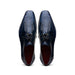 Marco Di Milano Anzio Exotic Alligator & Calfskin Leather Blue Oxfords
