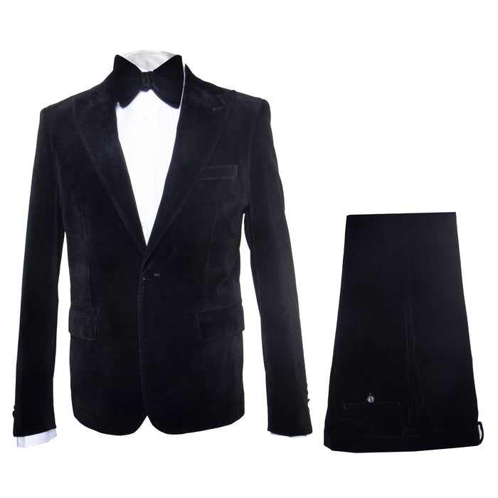 Rossi Man Leo RM1905 – Elegant Black Designer Suit for Men | Formal Modern Fit