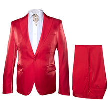 Rossi Man LEO RM1621 – Red Slim Fit 3-Piece Designer Suit for Men