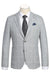 Saco vaquero - Western Sport Coat - Western Blazer- Mens Half Canvas Unconstructed Sport Coat Blazer In Light Grey & White Windowpane Plaid