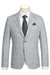 Saco vaquero - Western Sport Coat - Western Blazer- Mens Half Canvas Unconstructed Sport Coat Blazer In Light Grey & White Windowpane Plaid
