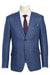 Saco vaquero - Western Sport Coat - Western Blazer- Mens Slim Fit Two Button Summer Linen Sport Coat Blazer In Navy Blue Windowpane Plaid