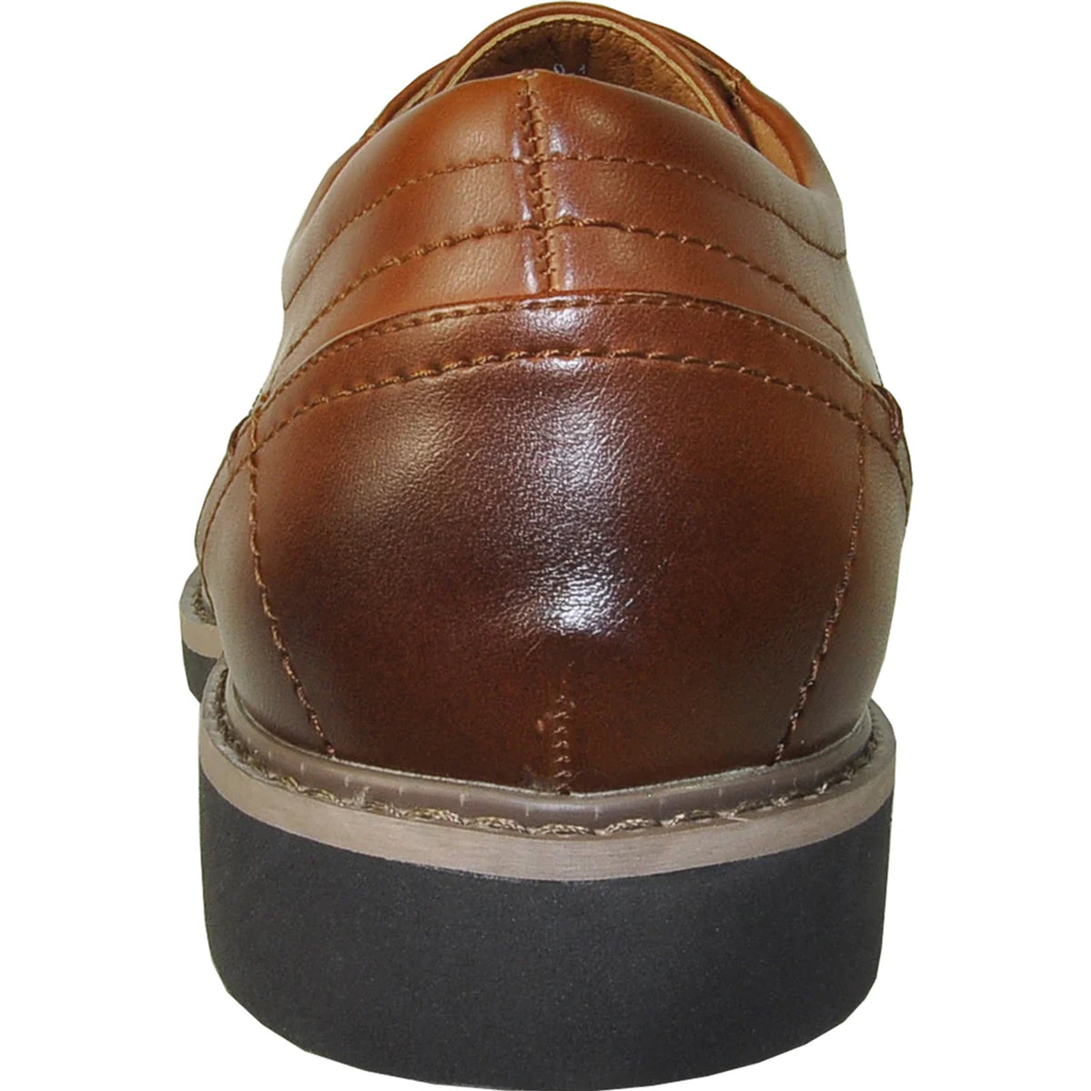 Bravo Mens Relaxed Oxford Dress Shoe in Antique Cognac Brown