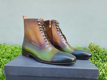 Carrucci Lace-up Zip Boots