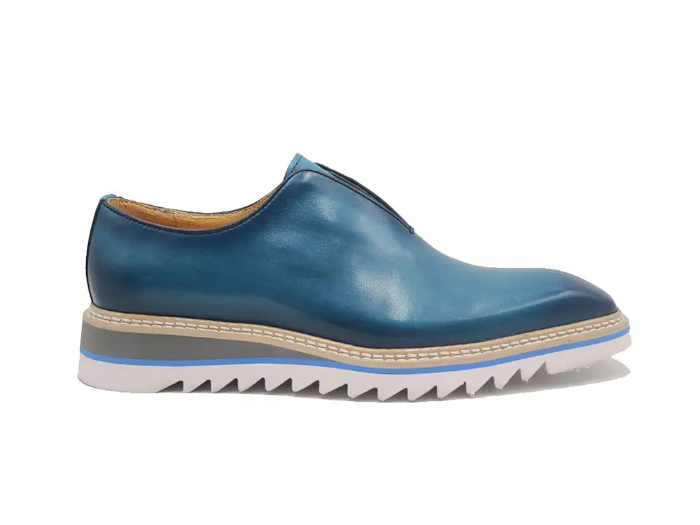Laceless Loafer with Contrast color lightweight sole - Image 5