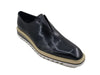 Carrucci Laceless Loafer with Contrast color lightweight sole