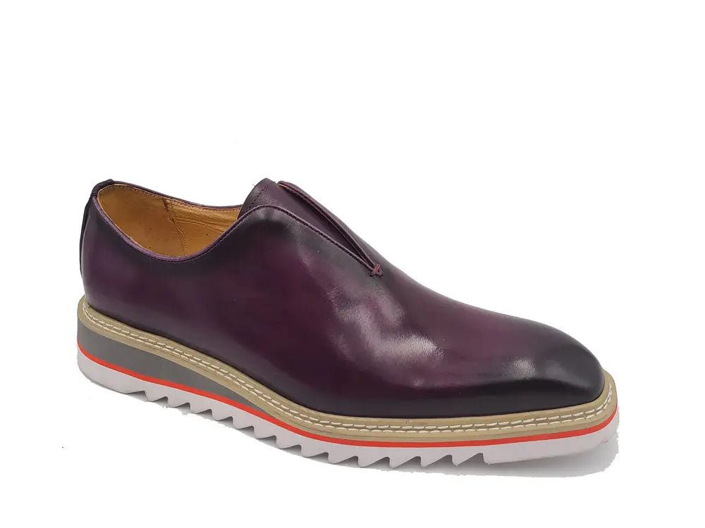 Laceless Loafer with Contrast color lightweight sole - Image 36