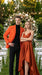 Men’s Orange Blazer, Bold Formal Wedding Church Party Sport Coat Jacket