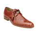 Belvedere Lago Men's Cognac Alligator Dress Shoe