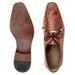 Belvedere Lago Men's Cognac Alligator Dress Shoe