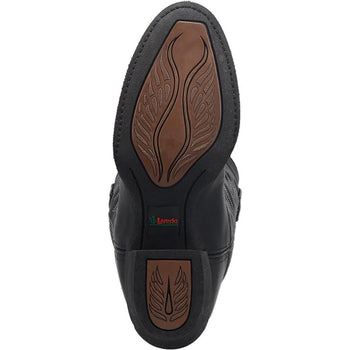 Laredo Maddie Black Round Toe Leather Women Boots - Image 4