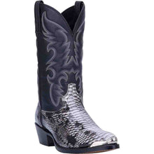 Laredo Monty Black & White Snake Print Men's Western Boots