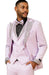 Lavender Prom Tuxedo - Perfect Wedding Suit Vested Rhinestone sequin Lapelled