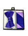 Men's Lavender / Purple Polyester Satin dual colors classic Bowtie with hankie - Men's Neck Ties - Mens Dress Tie - Trendy Mens Ties